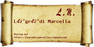 Légrádi Marcella névjegykártya